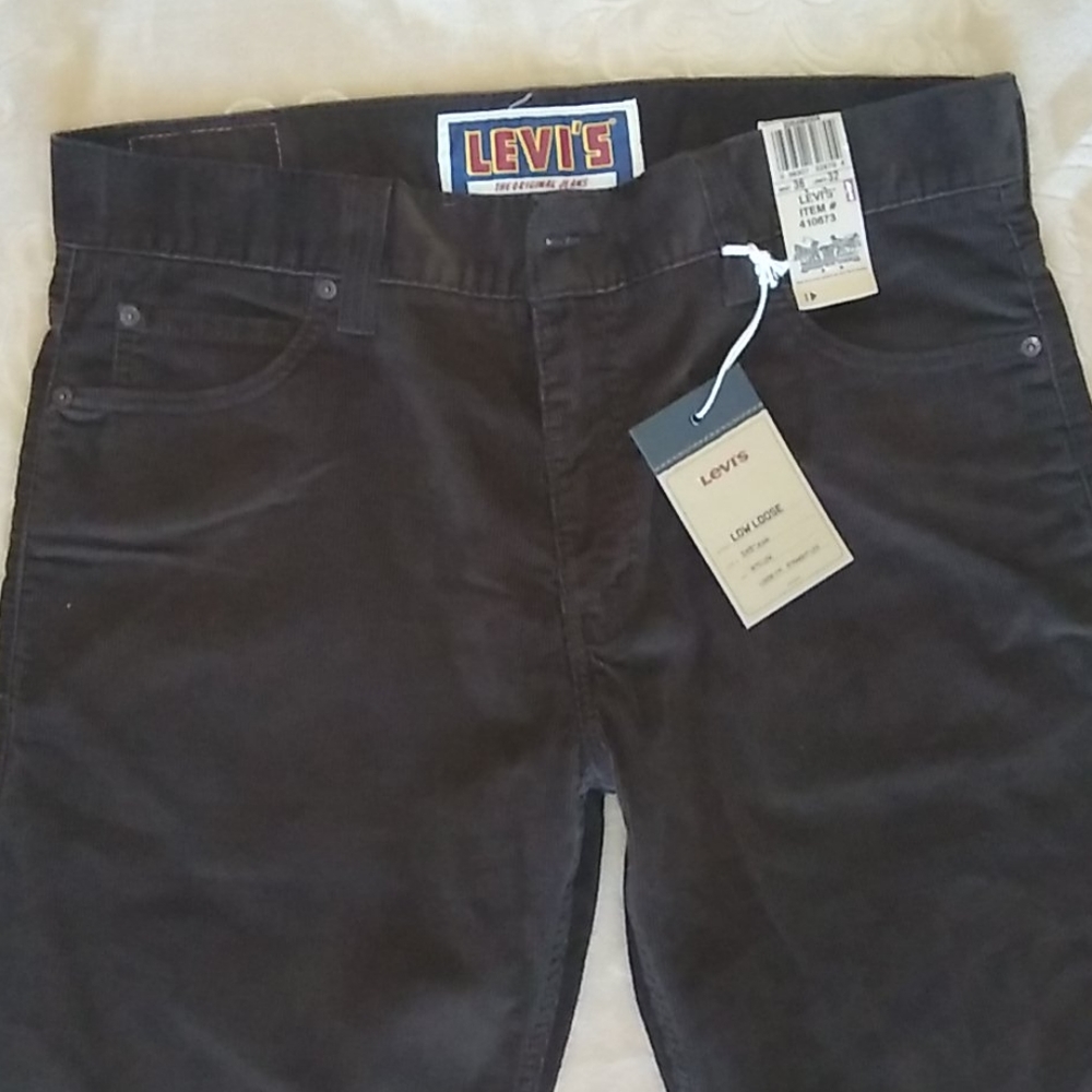 Levi's 549 brown corduroy pants Size 36/32 NWT